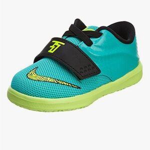 Kids' Teal Black Athletic Shoes Nike KD VII Hyper Jade Volt Black Blue